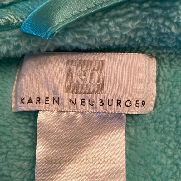Karen Neuburger Embossed Zip-Front Robe - S - Picture 6 of 7